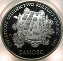 300000 zł złotych 1993 Zamość UNESCO SREBRO