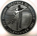 300000 zł złotych 1993 Zimowe Igrzyska Lillehammer SREBRO