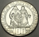 100 zł 1966 Mieszko Dąbrówka Tysiąclecie Państwa Polskiego SREBRO (nr 1)