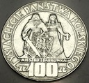 100 zł 1966 Mieszko Dąbrówka Tysiąclecie Państwa Polskiego SREBRO (nr 2)