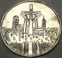100000 zł złotych 1990 Solidarność TYP A uncja 1 oz SREBRO (nr 1)