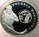 5 zł złotych 2011 Polonia Warszawa Polskie Kluby Piłkarskie SREBRO
