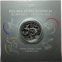 10 zł złotych 2012 LONDYN Polska Reprezentacja Olimpijska SREBRO