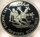200000 zł złotych 1991 ALBERTVILLE Zimowe Igrzyska Olimpijskie SREBRO