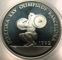 200000 zł złotych 1991 BARCELONA Igrzyska Olimpiada CIĘŻARY SREBRO