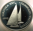 200000 zł złotych 1991 BARCELONA Igrzyska Olimpiada ŻEGLARSTWO SREBRO