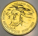 2 zł złote 1998 Adam Mickiewicz