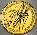 2 zł złote 1998 Niepodległość 1918