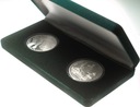 zestaw 2 x medal 1996 Adam Mickiewicz Wilno Warszawa Mennica SREBRO