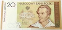 2009 20 zł złotych Juliusz SŁOWACKI JS 0011955 banknot kolekcjonerski NBP