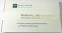 BANKNOTY MIASTA POLSKIE bez napisu nieobiegowe album bankowy komplet 9 szt.
