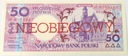 NIEOBIEGOWY 50 zł pięćdziesiąt złotych 1990 Seria H WROCŁAW Miasta Polskie