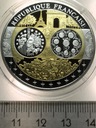 Wspólna Waluta Euro FRANCJA Republicue Francaise 40 mm SREBRO