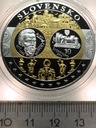 Wspólna Waluta Euro SŁOWACJA Slovensko 40 mm SREBRO