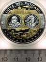 Wspólna Waluta Euro WATYKAN Citta Del Vaticano 40 mm SREBRO