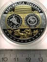 Wspólna Waluta Euro WŁOCHY Republica Italiana 40 mm SREBRO