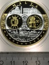Wspólna Waluta Euro MALTA 40 mm SREBRO