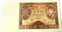 1934 100 zł Sto Złotych Seria BJ banknot (nr 1)