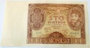 1934 100 zł Sto Złotych Seria BJ banknot (nr 2)