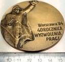 Medal 1984 40 rocznica wyzwolenia Pragi PZF OW Oddział Warszawa-Praga