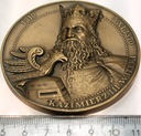 Medal 1996 Kazimierz III Wielki Zamek w Będzinie TWO MENNICA