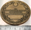 Medal Za Ukończenie Szkoły Chorążych Wyróżnieniem MON PRL