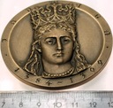 medal 22 Jadwiga Seria Królewska Poczet 1985-1987 PTTK Chełm Mennica BRĄZ