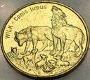 2 zł złote 1999 Wilk Wilki Zwierzęta Świata