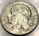 5 zł złotych 1933 Głowa Kobiety Polonia Jadwiga Babka SREBRO