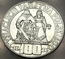 100 zł 1966 Mieszko Dąbrówka Tysiąclecie Państwa Polskiego SREBRO