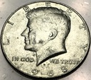 USA 1/2 dolara Half Dollar 1968 D KENNEDY John F JFK SREBRO