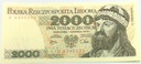 1979 2000 zł złotych Mieszko Chrobry seria U banknot (nr 2)