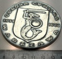 Medal 1976 Obrona Cywilna Warszawa XXV lat OC SREBRZONY