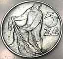 5 zł złotych 1971 RYBAK, moneta z Rybakiem