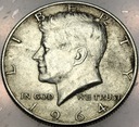 USA 1/2 dolara Half Dollar 1964 KENNEDY John F JFK SREBRO
