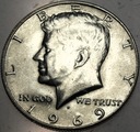 USA 1/2 dolara Half Dollar 1969 KENNEDY John F JFK SREBRO