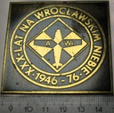 Medal 1976 XXX lat na Wrocławskim Niebie 1946 A Wr plakieta