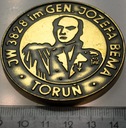 Medal JW 3828 im. gen. Józefa Bema Toruń