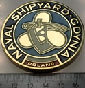 Medal Naval Shipyard Gdynia Poland plakieta