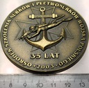2003 Ośrodek Szkolenia Nurków Płetwonurków Wojska Polskiego 35 lat plakieta