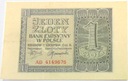 1941 1 zł Jeden Złoty, banknot seria AD