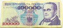 1993 100000 zł złotych Moniuszko seria B banknot