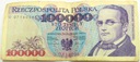 1993 100000 zł złotych Moniuszko seria U banknot