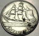 2 zł złote 1936 Żaglowiec Żaglówka Statek SREBRO