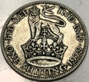 Anglia UK 1 szyling shilling 1929 Jerzy V George SREBRO