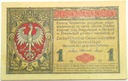 1917 1 mkp jedna marka polska seria B Generał