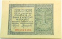 1941 1 zł Jeden Złoty, banknot seria BC