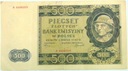 1940 500 zł Pięćset Złotych seria A Góral