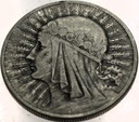 10 zł złotych 1932 Głowa Kobiety Polonia Jadwiga Babka SREBRO