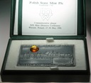 Medal 1996 Mennica Warszawska Polish State Mint Warszawa BURSZTYN ETUI